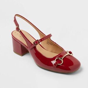 a new day Red Patent Wedges